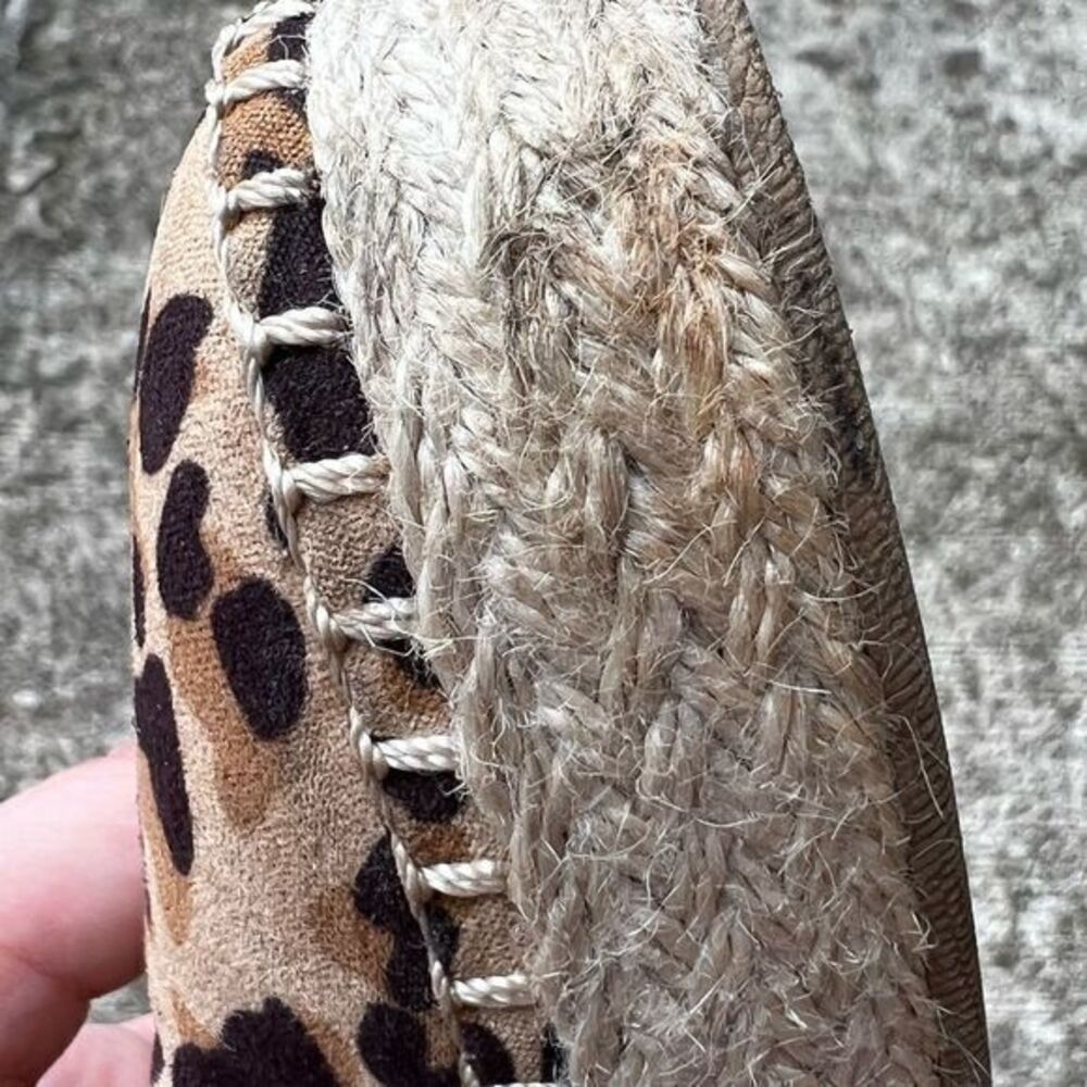 Dr. Scholl's Find Me Loafer Espadrilles Leopard Print Tan‎ Black Size 8.5 - Picture 6 of 7